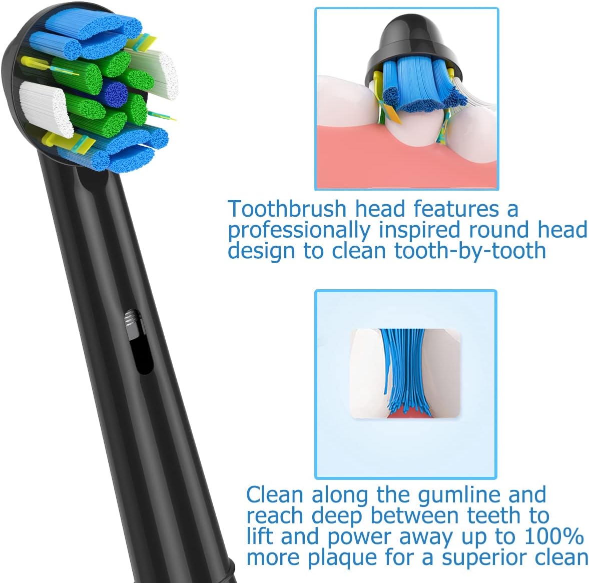 Toothbrush Replacement Heads R - Teeth Whitening Machine Professional ulasan dan harga