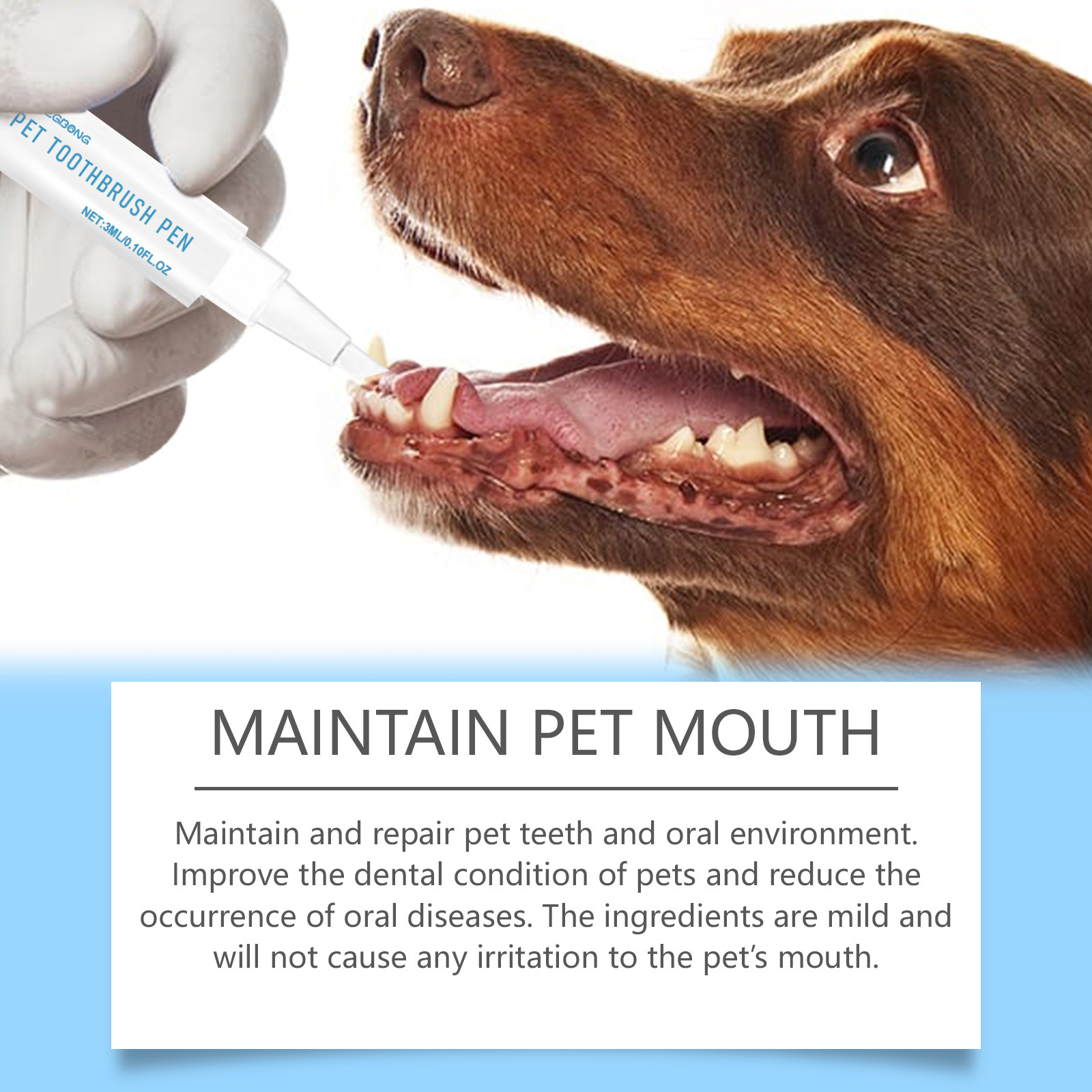 Oral Cleaning Gel Pen For Dogs - Teeth Whitening Cream ulasan dan harga