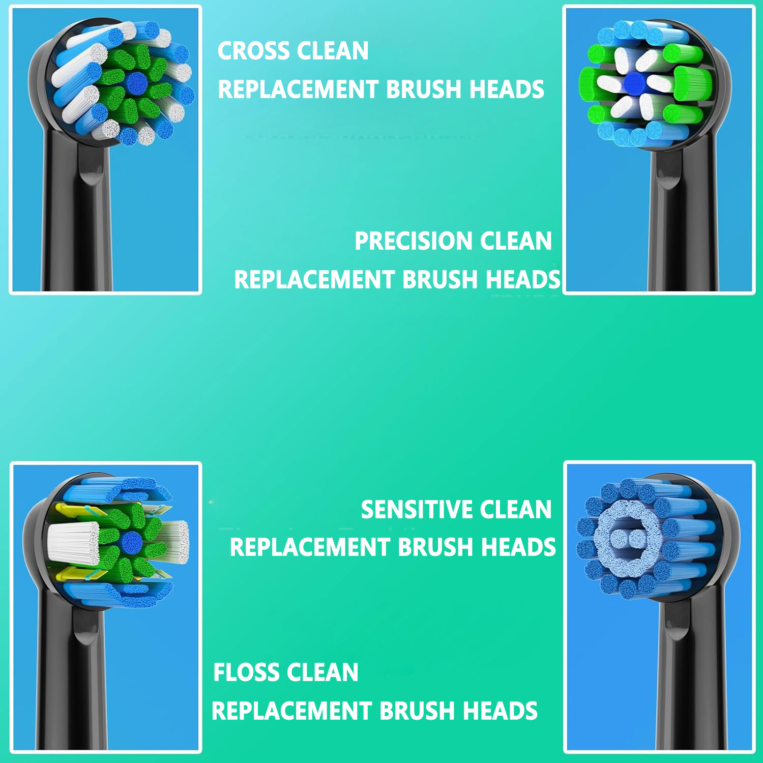 8pcs Toothbrush Head Compatibl - Teeth Whitening Machine Professional ulasan dan harga