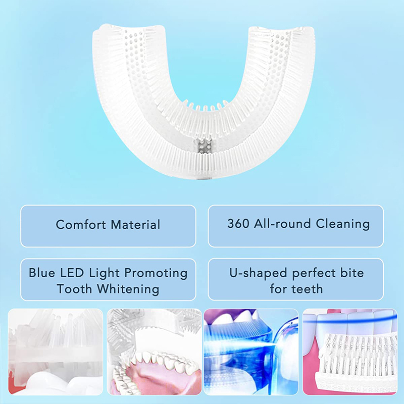U-Shaped Rechargeable Light Qu - Teeth Whitening Kit At Home ulasan dan harga