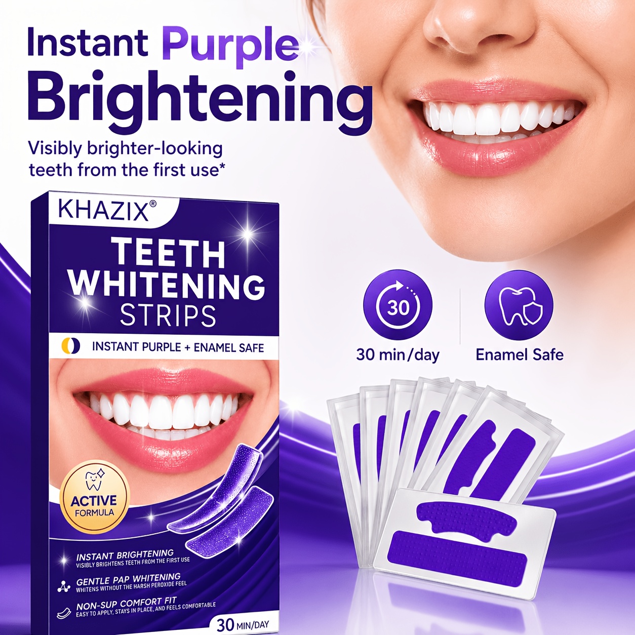 5/10pairs Purple Teeth Whiteni - Teeth Whitening Retainer ulasan dan harga