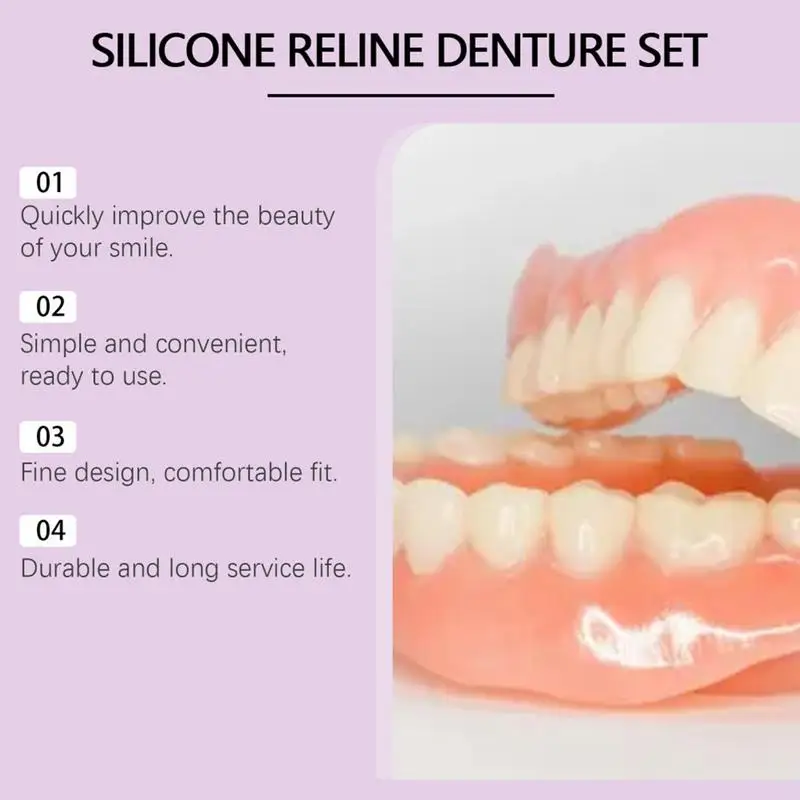 Silicone Denture Set Fit Tempo - Teeth Whitening Products ulasan dan harga