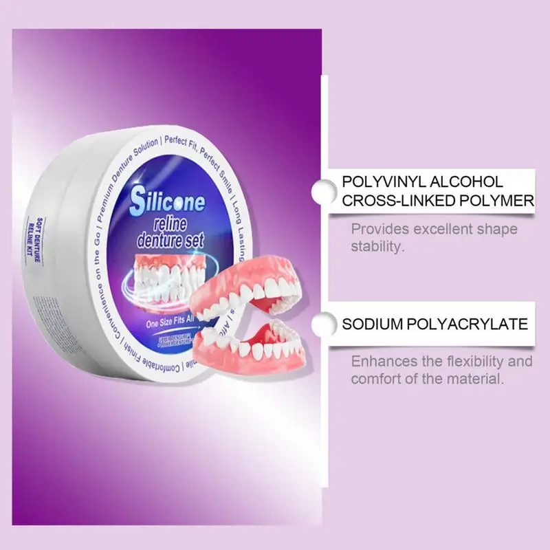 Silicone Denture Set Fit Tempo - Teeth Whitening Products ulasan dan harga