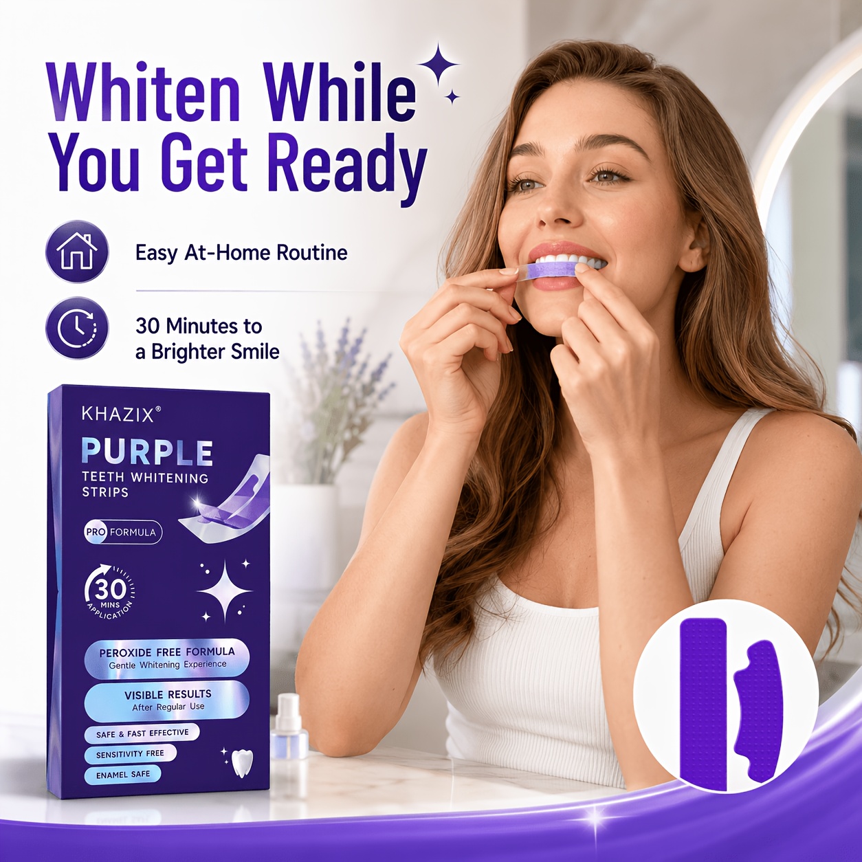 1/10pairs Purple Teeth Whiteni - Teeth Whitening Retainer ulasan dan harga