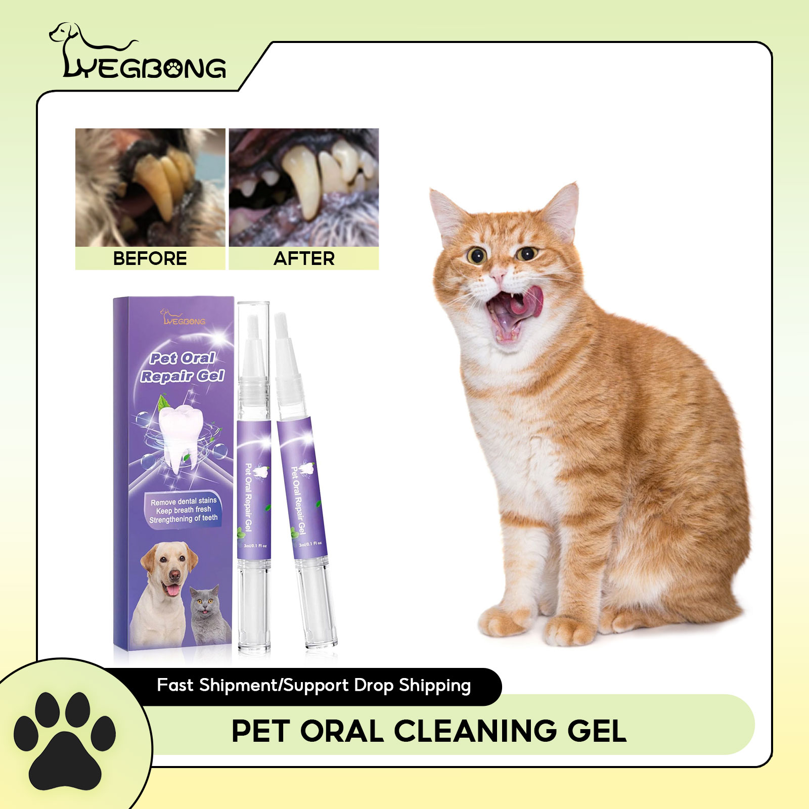 Pet Oral Repair Gel Puppy Tart - Teeth Whitening Price ulasan dan harga