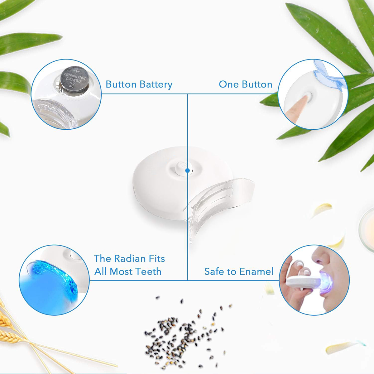 Teeth Whitening Kit - 5X LED L - Teeth Whitening Kit At Home ulasan dan harga