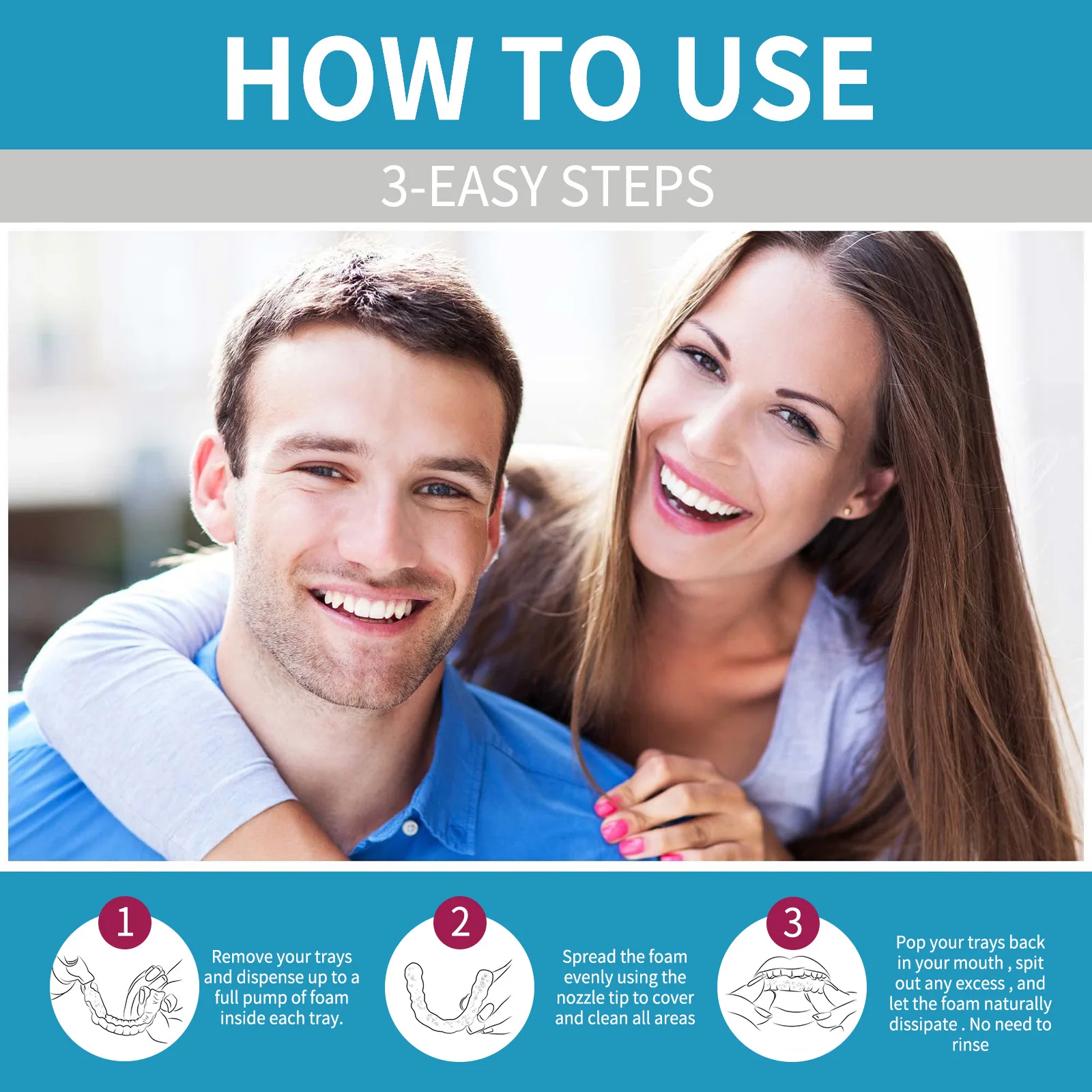 Aligner Denture Cleaner Foam D - Teeth Whitening Retainer ulasan dan harga