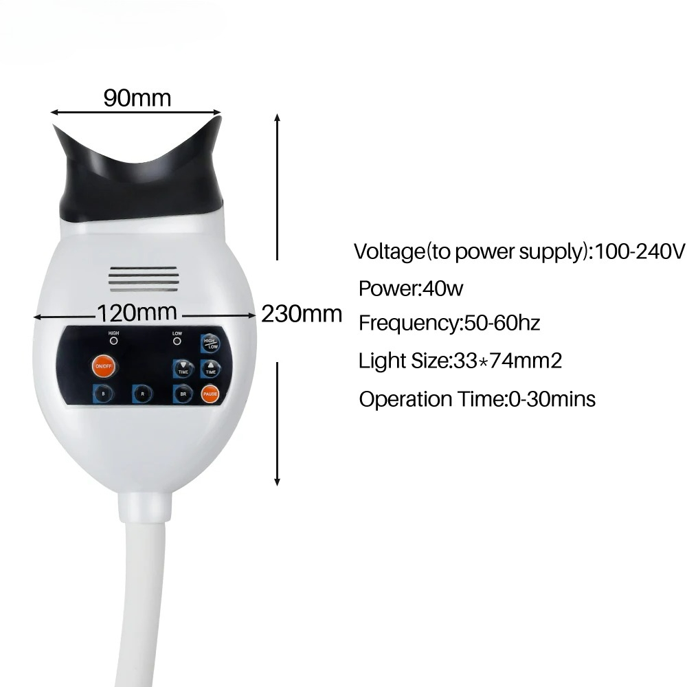 Adjustable 3 Colors LED Teeth  - Teeth Whitening Machine Professional ulasan dan harga