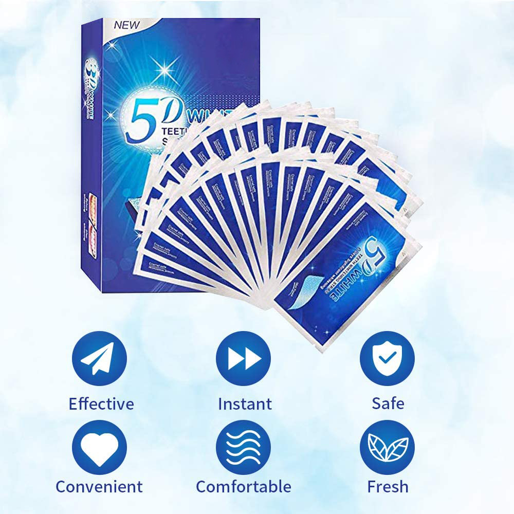 5D White Teeth Whitening Strip - Teeth Whitening Price ulasan dan harga