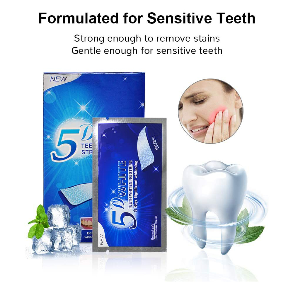 5D White Teeth Whitening Strip - Teeth Whitening Price ulasan dan harga