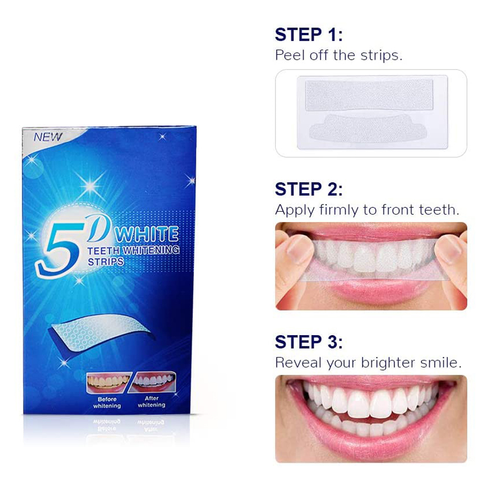 5D White Teeth Whitening Strip - Teeth Whitening Price ulasan dan harga