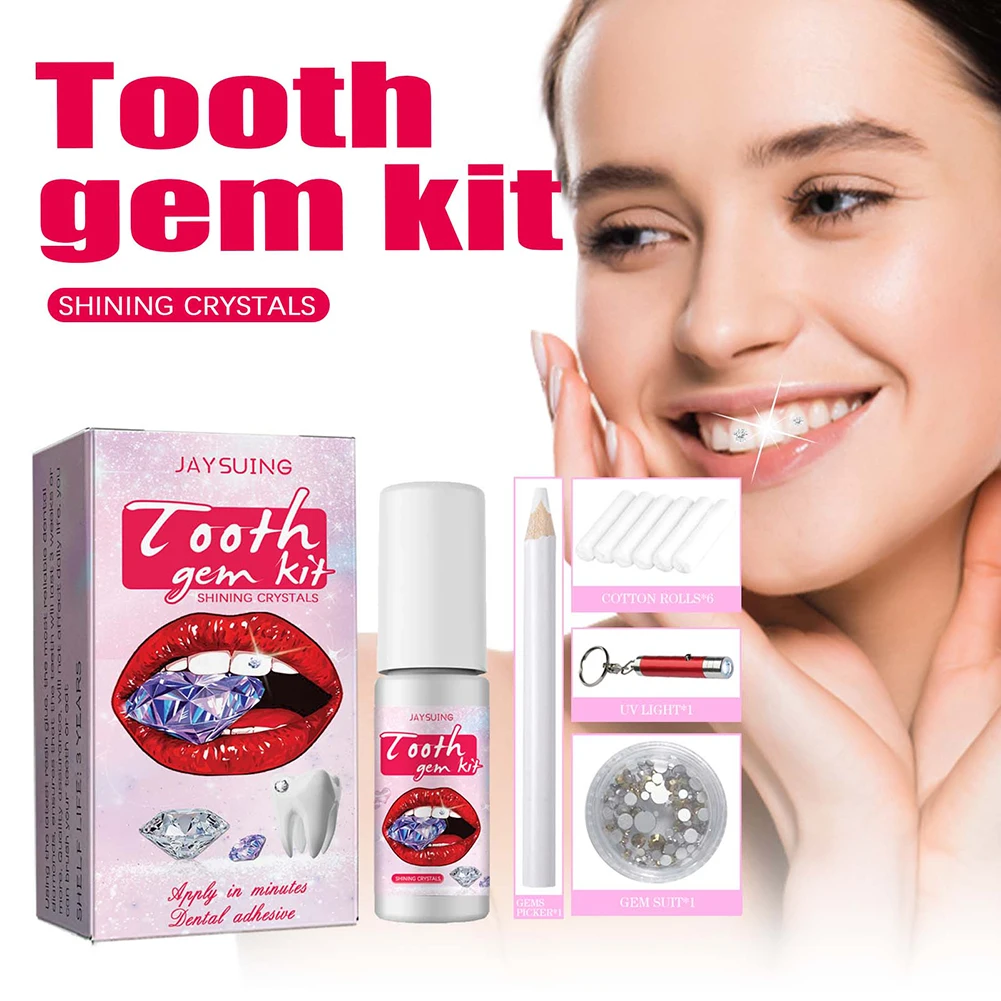 DIY Tooth Gems Kit with Crysta - Teeth Whitening Kit At Home ulasan dan harga