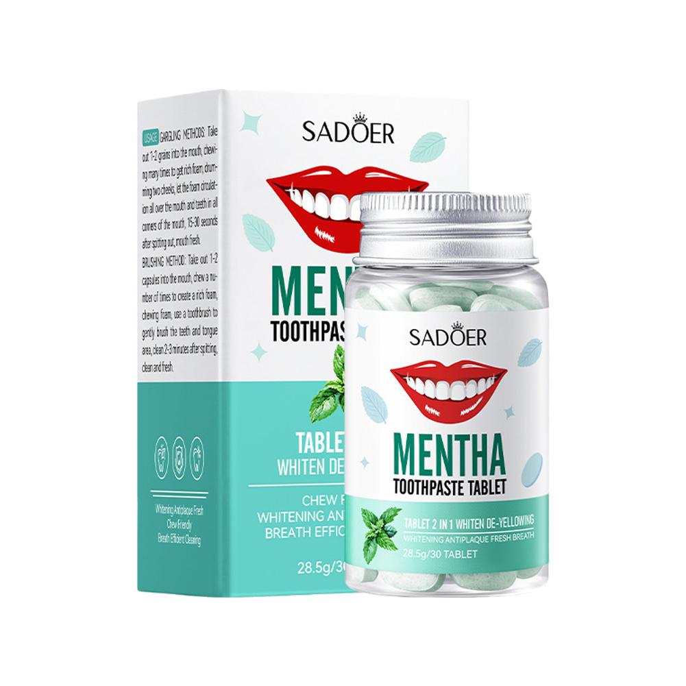 Mint Solid Toothpaste Tablets  - Teeth Whitening Price ulasan dan harga